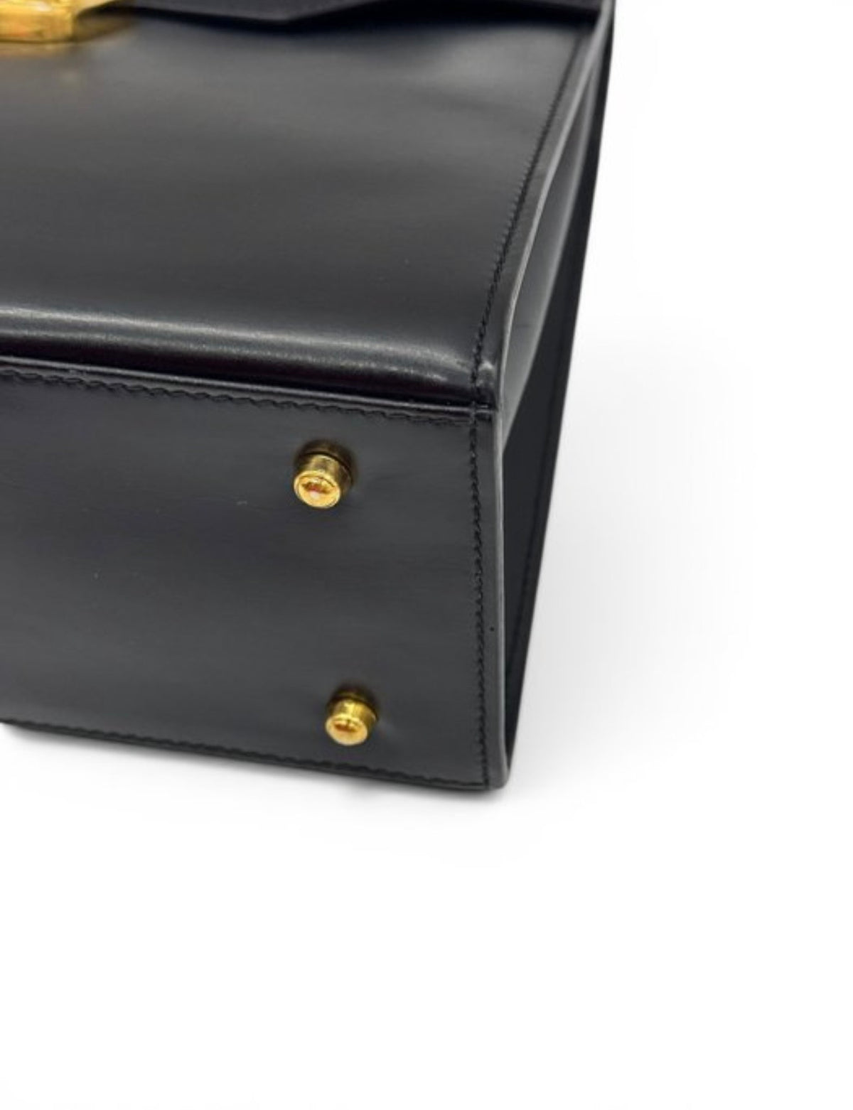 Gucci Lady Lock Vintage  – Borsa a spalla vintage in pelle nera