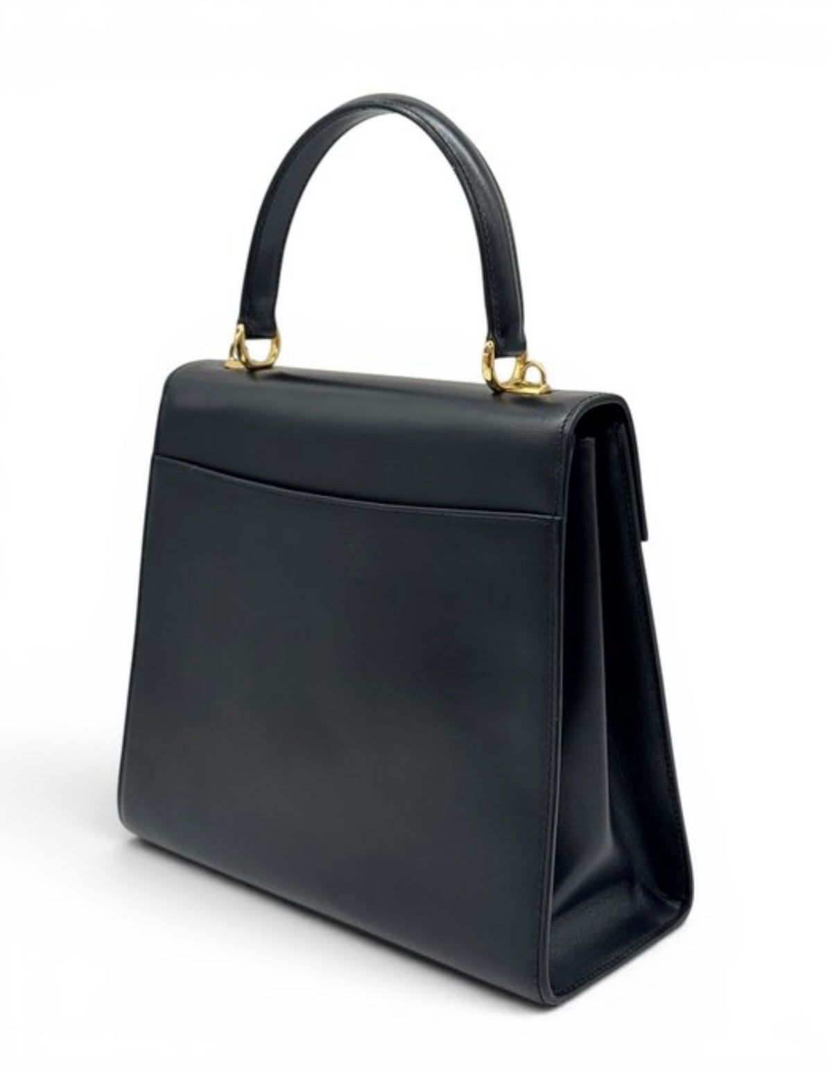 Gucci Lady Lock Vintage  – Borsa a spalla vintage in pelle nera