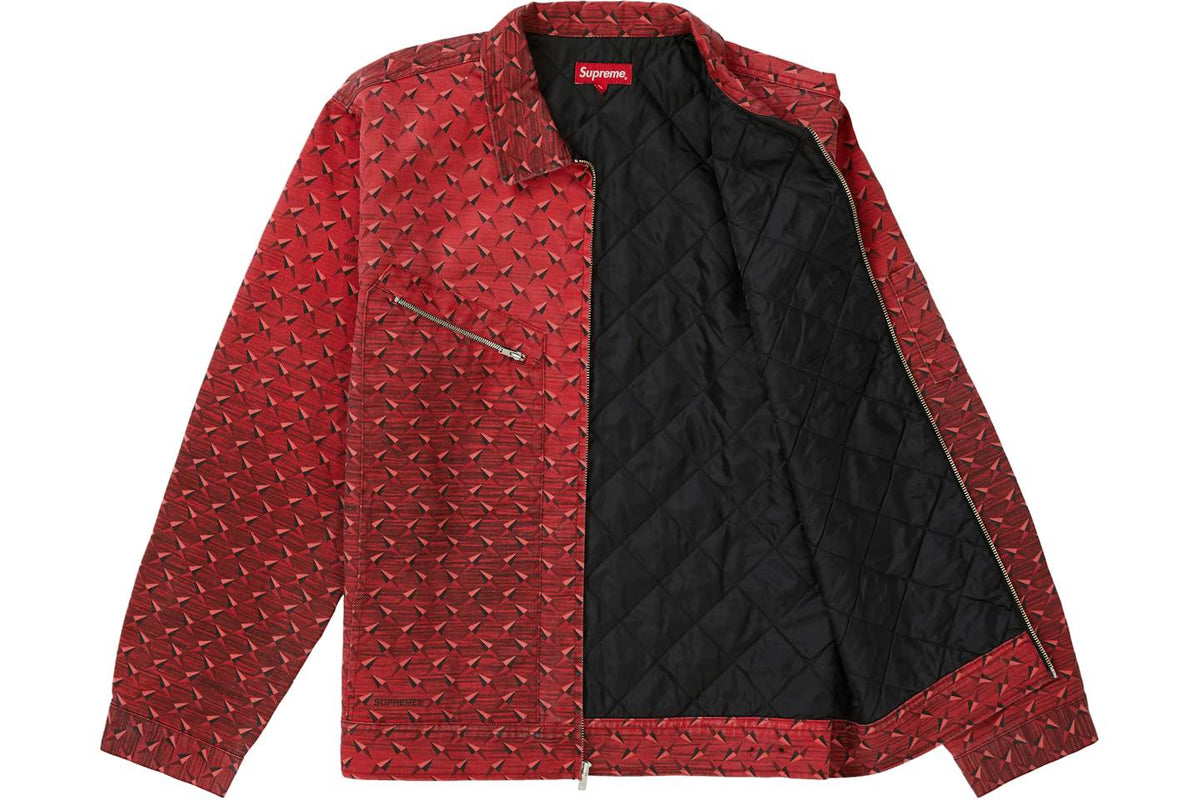 Supreme Diamond Plate Work Jacket
Red