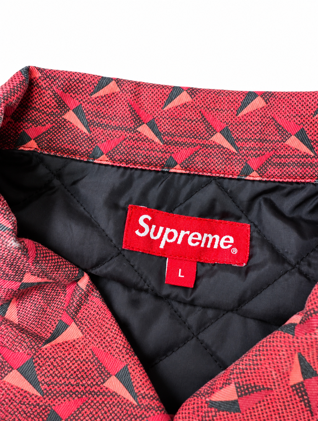Supreme Diamond Plate Work Jacket
Red