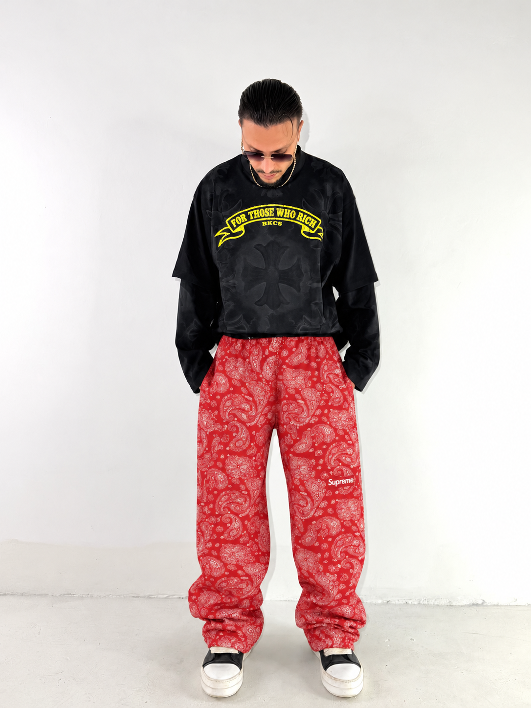 Supreme Paisley Red Blood Bandana Pertex® Pants